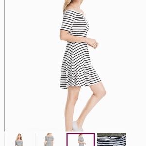 White House black market off shoulder dress